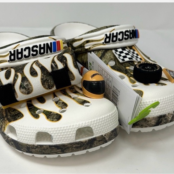 Nascar Other - Nascar Kids Sandals with Flame and Camouflage Design